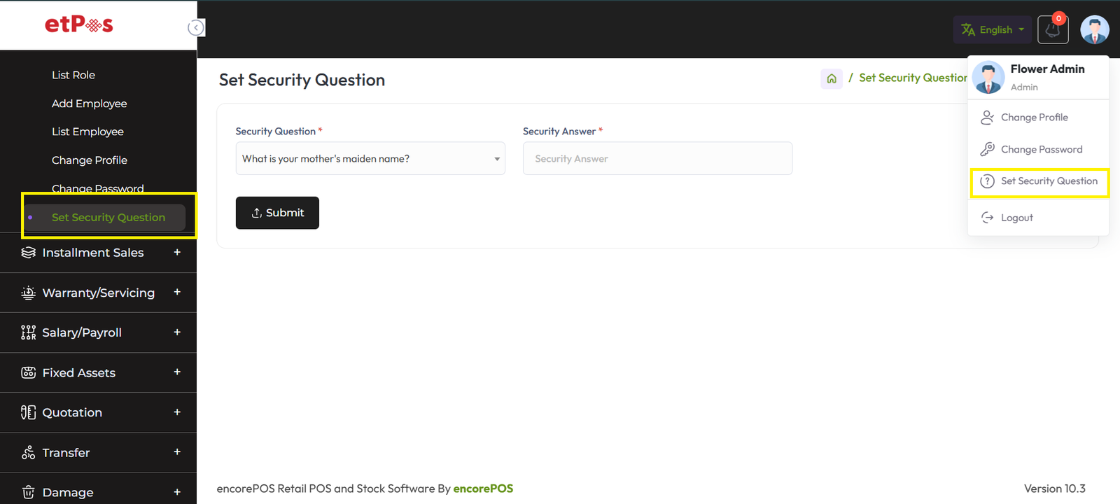 set-security-question